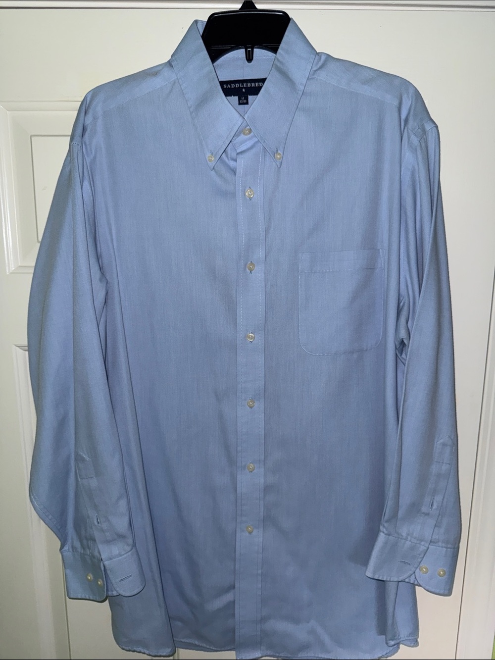 Saddlebred Light Blue Button-Down Dress Shirt